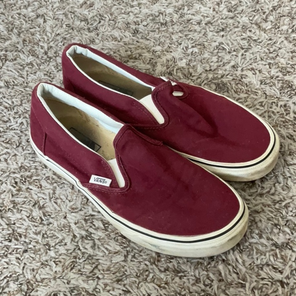 Maroon vans